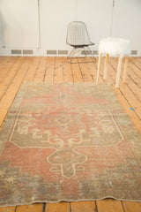 Vintage Distressed Oushak Rug