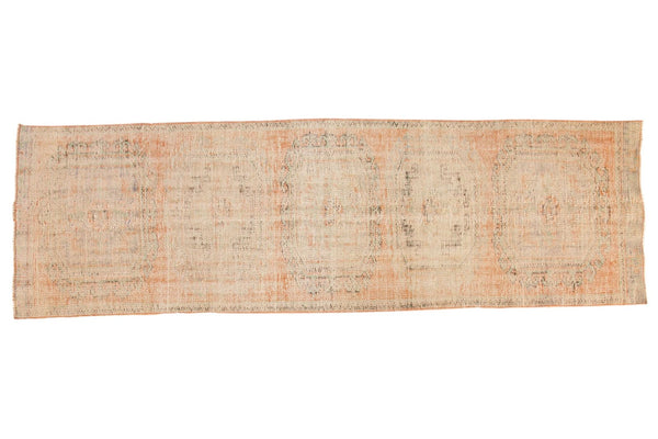 Vintage Distressed Oushak Rug Runner