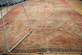 Antique Persian Doroksh carpet, blush and beige field with tree-of-life and stepped motifs.