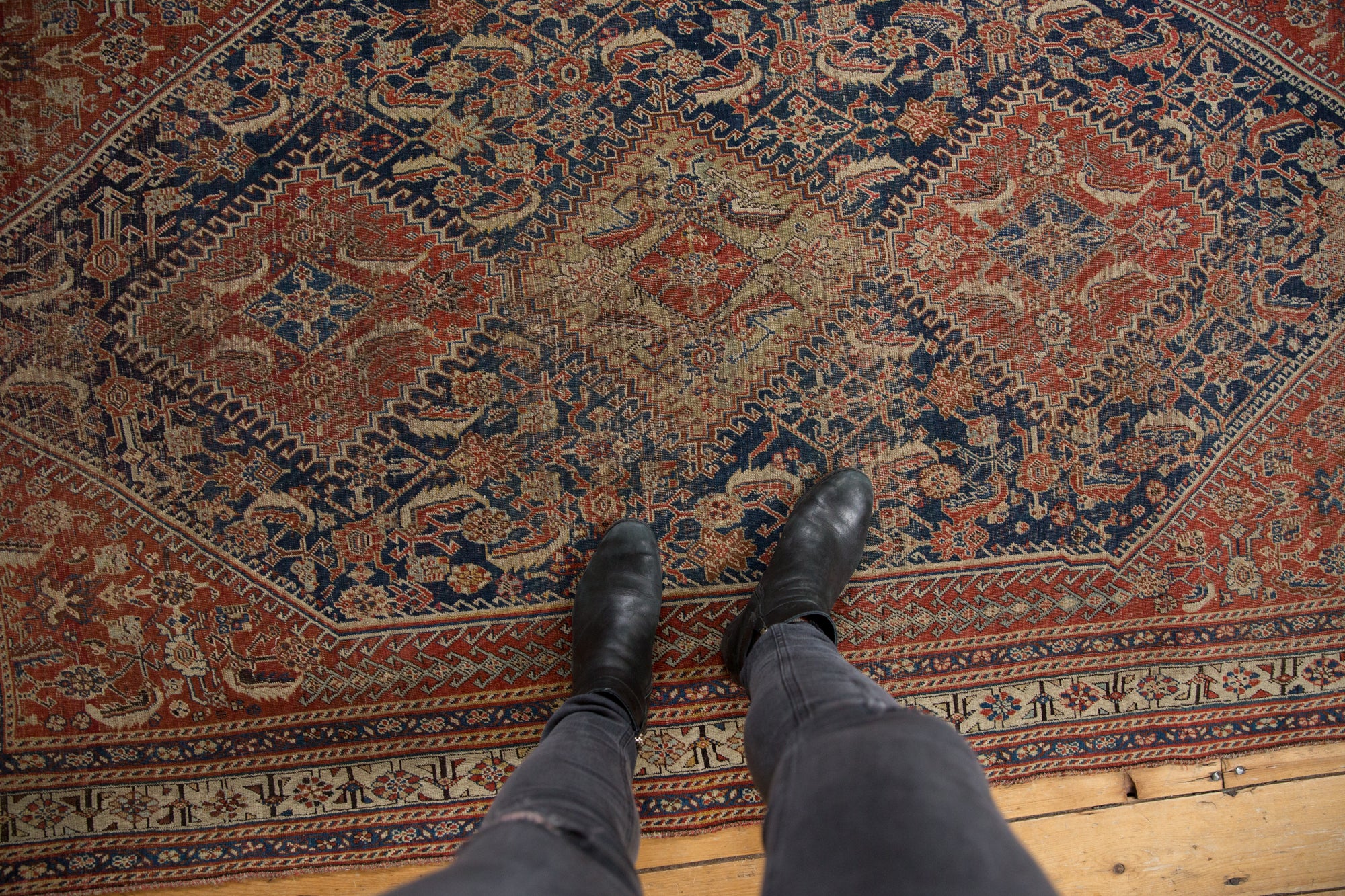 4x7 Antique Fine Qashqai Rug // ONH Item 4762 Image 1