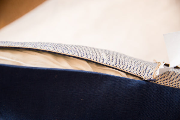 Reclaimed Remnant Blue and Cream Pillow // ONH Item 4767 Image 3
