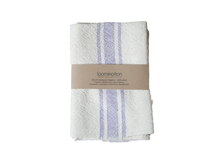 Handwoven in USA Loomination Napkin Set Lavender // ONH Item 4769