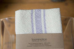 Handwoven in USA Loomination Napkin Set Lavender // ONH Item 4769 Image 2