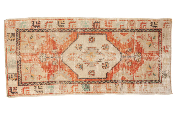 Vintage Distressed Oushak Rug