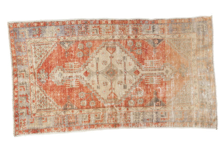 Vintage Distressed Oushak Rug