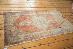 Vintage Distressed Oushak Rug