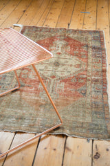 Vintage Distressed Oushak Rug