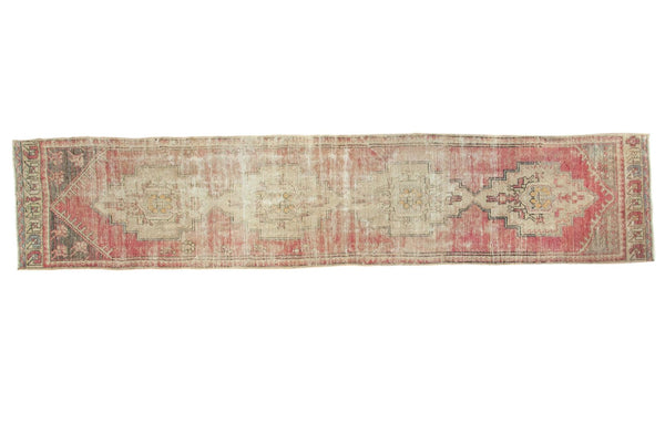 Vintage Distressed Oushak Rug Runner