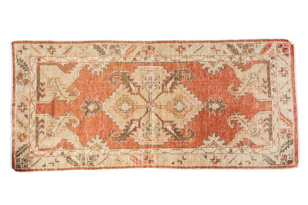 Vintage Distressed Oushak Rug Runner