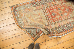 Vintage Distressed Oushak Rug Runner