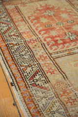 Vintage Distressed Oushak Rug Runner