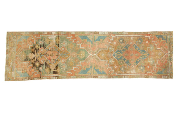 Vintage Distressed Oushak Rug Runner
