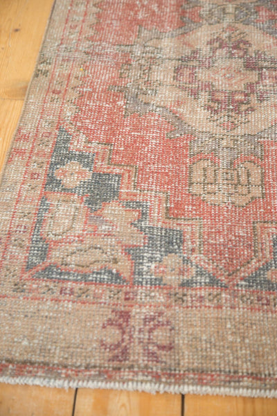 Vintage Distressed Oushak Rug Runner