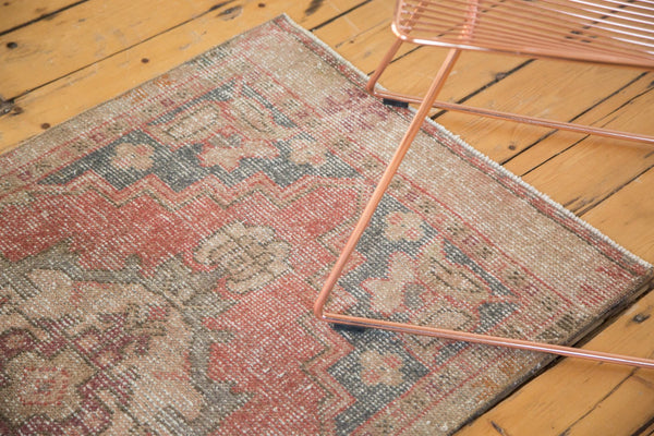 Vintage Distressed Oushak Rug Runner