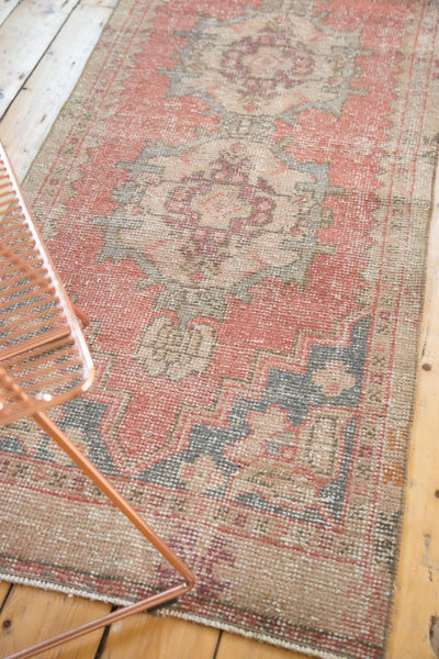 Vintage Distressed Oushak Rug Runner
