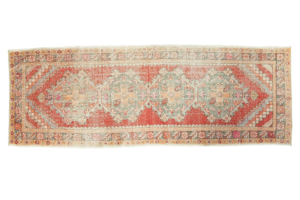 Vintage Distressed Oushak Rug Runner