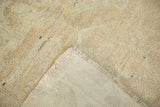 Hand-knotted foundation and original side cord selvage of a vintage Oushak runner.