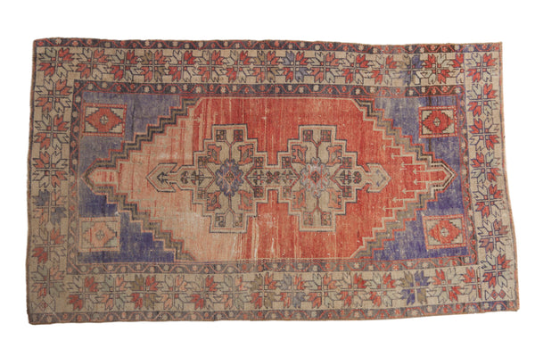 3.5x6 Vintage Distressed Oushak Rug // ONH Item 4827