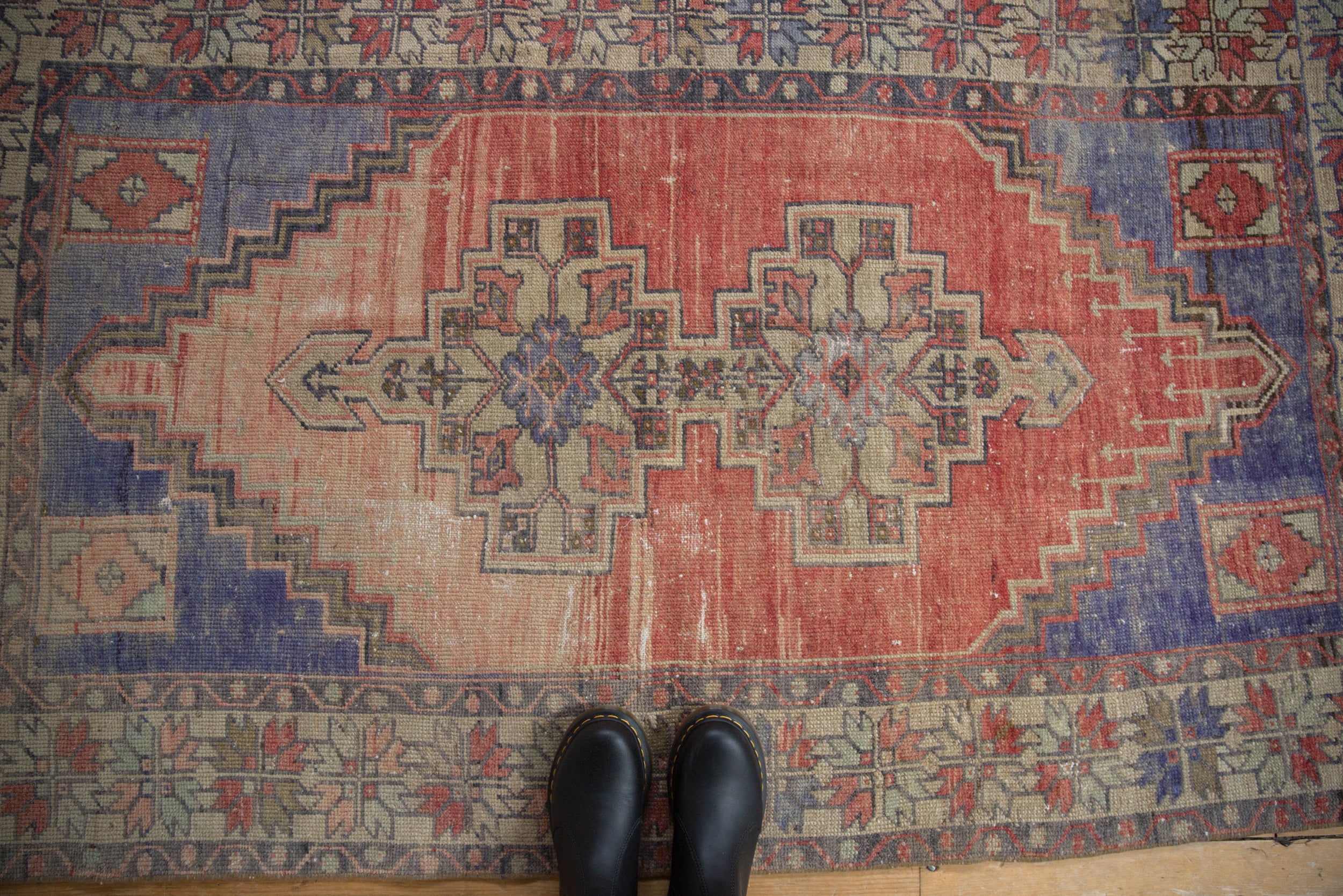 3.5x6 Vintage Distressed Oushak Rug // ONH Item 4827 Image 1