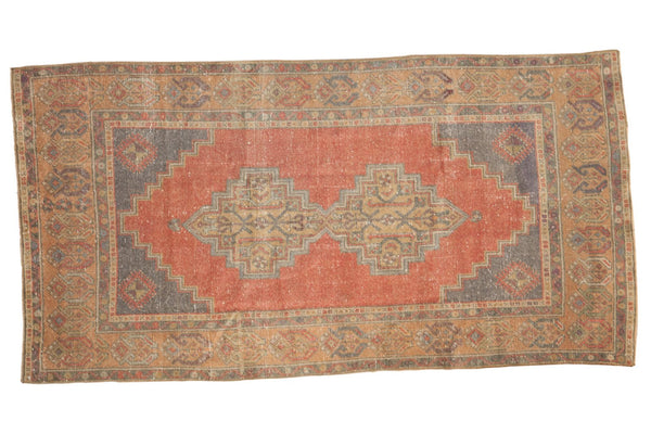 Vintage Distressed Oushak Rug