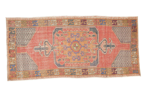 Vintage Distressed Oushak Rug Runner
