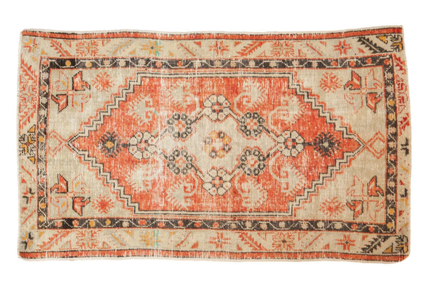 Vintage Distressed Oushak Rug