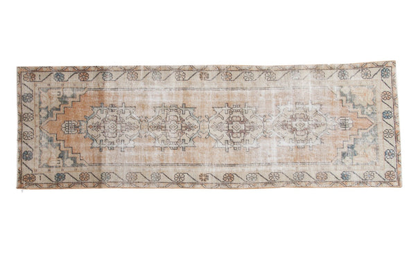 Vintage Distressed Oushak Rug Runner