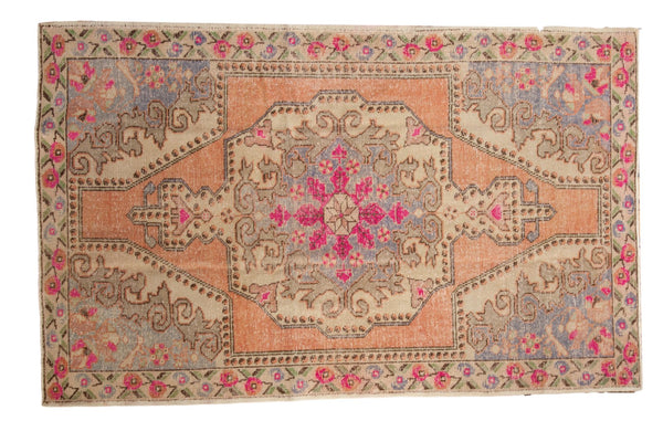 Vintage Distressed Oushak Rug