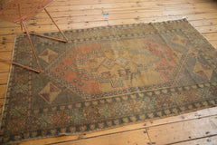  Vintage Distressed Oushak Rug / Item 4844 image 6