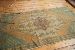  Vintage Distressed Oushak Rug Runner / Item 4846 image 5