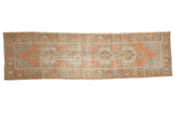 Vintage Distressed Oushak Rug Runner