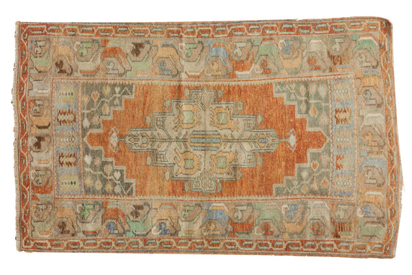Vintage Distressed Oushak Rug