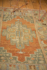 Vintage Distressed Oushak Rug