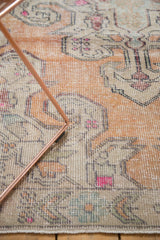 Vintage Distressed Oushak Rug