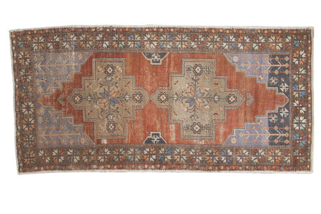 Vintage Distressed Oushak Rug Runner