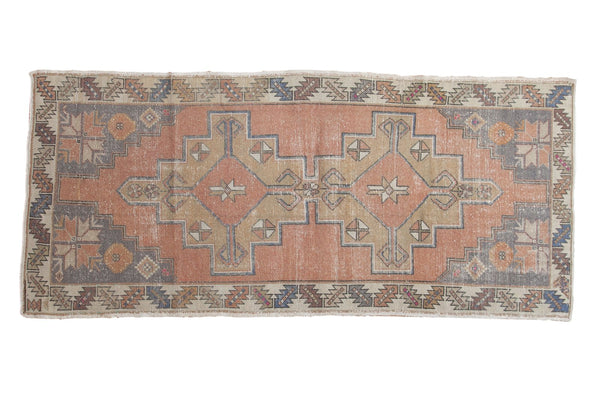 3'9" x 8'7" Vintage Distressed Oushak Rug Runner / Item 4868 image 1