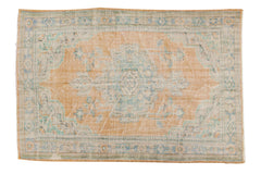 Vintage Distressed Oushak Carpet