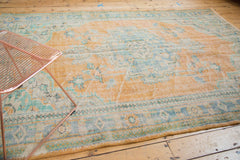 Vintage Distressed Oushak Carpet