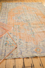 Vintage Distressed Oushak Carpet