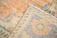 Vintage Distressed Oushak Carpet