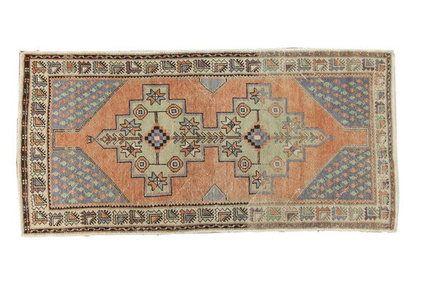 Vintage Distressed Oushak Rug Runner
