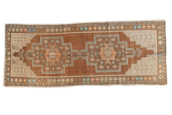 4x10 Vintage Distressed Oushak Rug Runner // ONH Item 4880