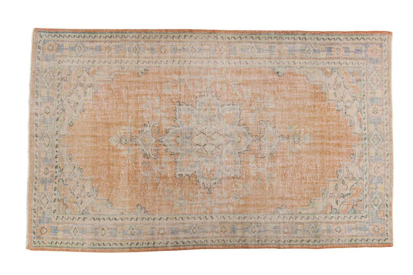 Vintage Distressed Oushak Carpet