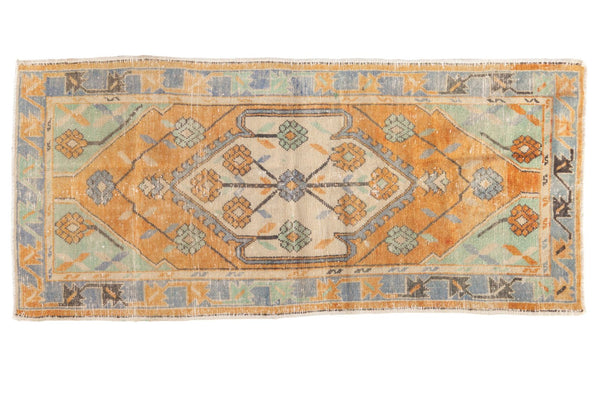 Vintage Distressed Oushak Rug