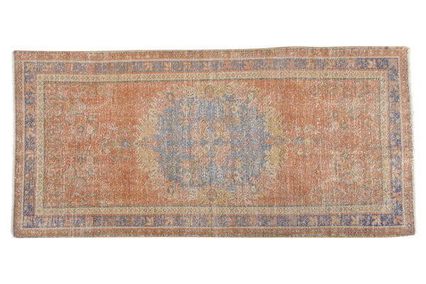 Vintage Distressed Oushak Rug Runner