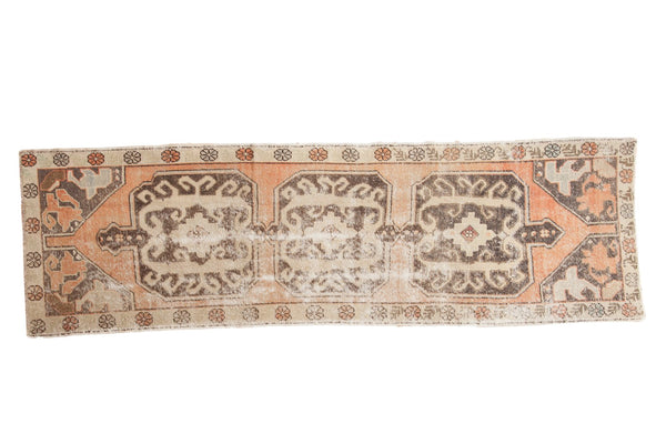 3x10 Vintage Distressed Oushak Rug Runner // ONH Item 4893