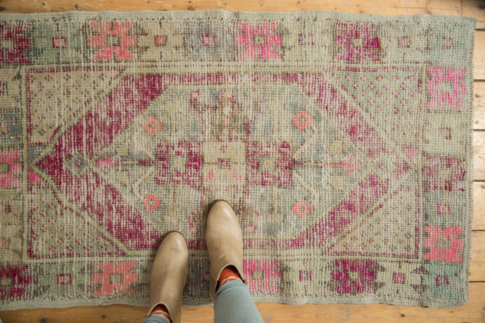  Vintage Oushak Rug / Item 4895 image 2