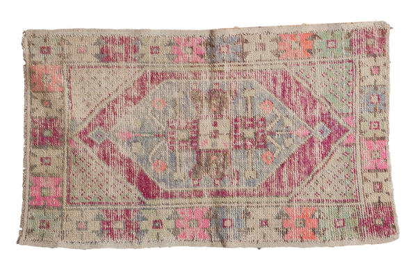 2.5x4.5 Vintage Distressed Oushak Rug // ONH Item 4898