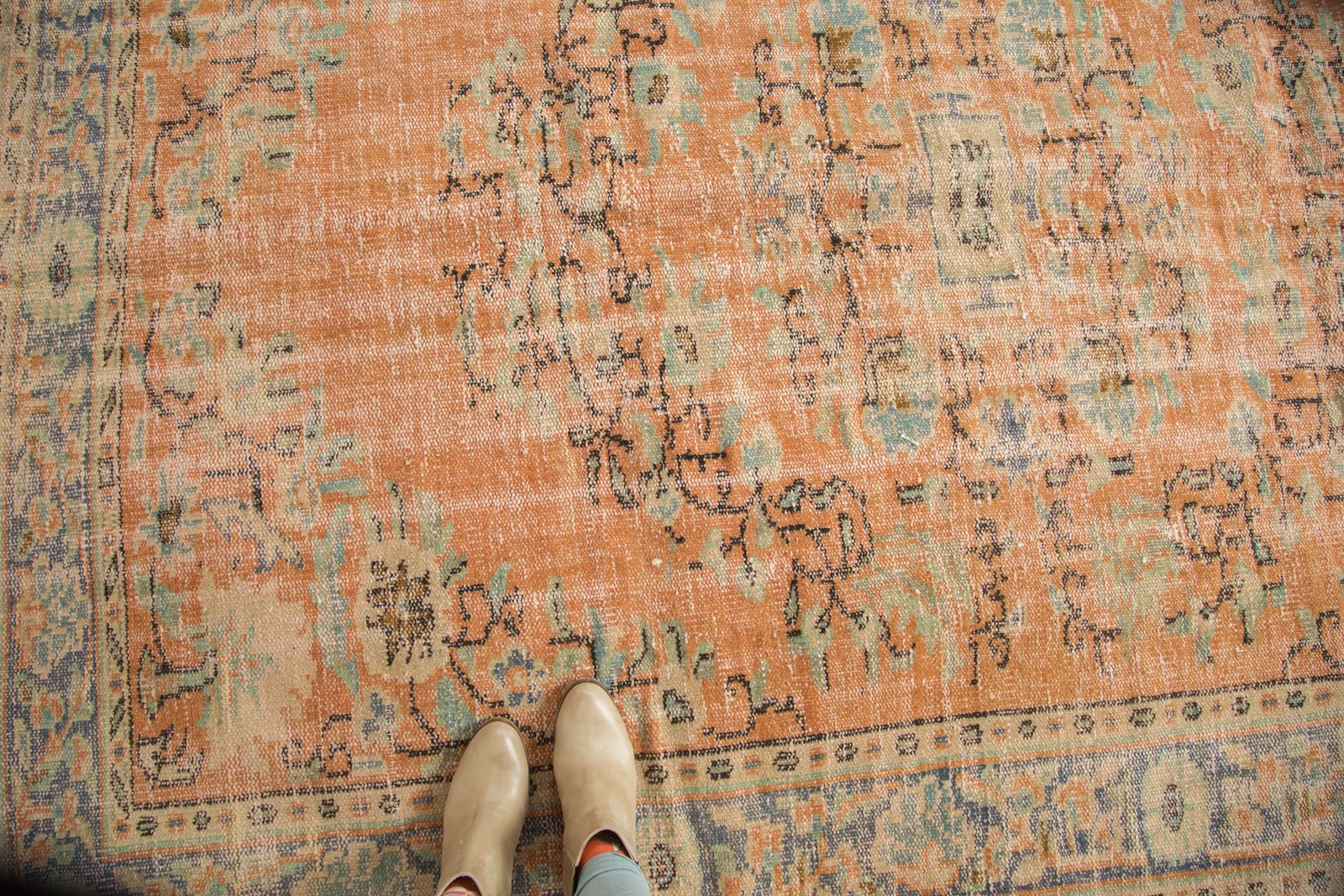 Vintage Oushak Carpet