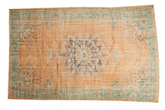 6.5x10 Vintage Distressed Oushak Carpet // ONH Item 4903